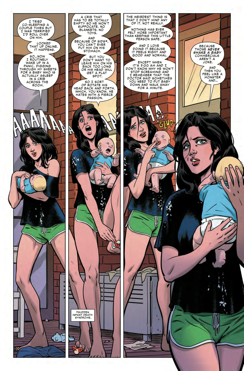 Illustration for article titled Marvel exclusive: Motherhood ruins Jessica Drew’s life in Spider-Woman #5